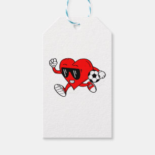 Funny Heart Soccer Football Valentine's Day Love S Gift Tags