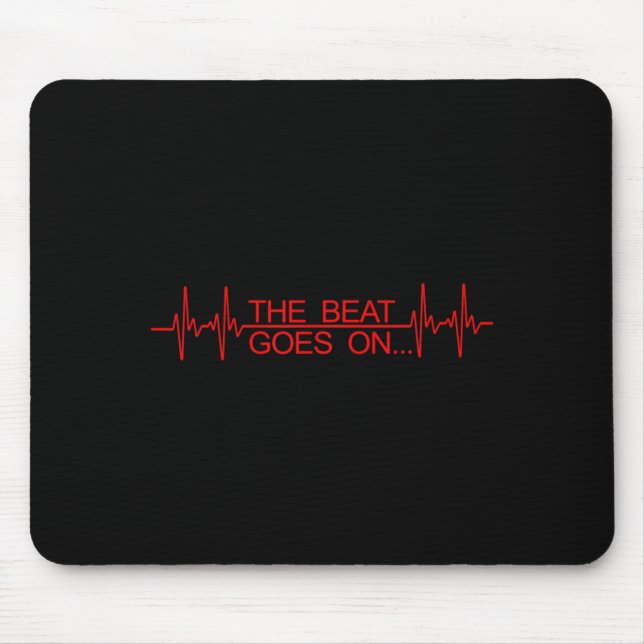 Funny Heart Transplant Art Men Women Heart Attack  Mouse Pad (Front)