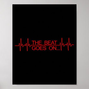 Funny Heart Transplant Art Men Women Heart Attack Poster