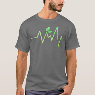 Funny Heartbeat Vegan Activism Vegetarian Lifestyl T-Shirt