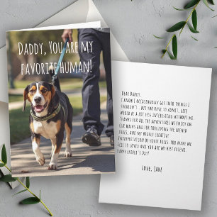 Funny Heartfelt Father's Day Message from the Dog  Card