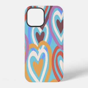 Funny Hearts: Seamless Texture Pattern. iPhone 12 Case