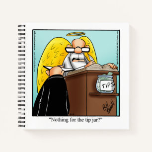Funny Heavenly Humour Spiral Notebook
