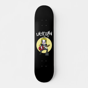 Funny Heavy Metal Unicorn Skateboard
