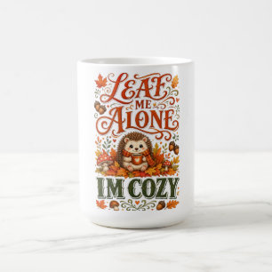 Funny Hedgehog Autumn Fall Cottagecore aesthetic Coffee Mug