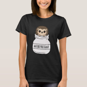 Funny Hedgehog Cute Anti Depressant Zoo Boys Girls T-Shirt