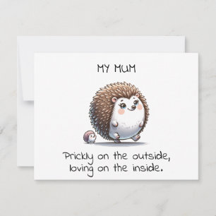 Funny Hedgehog Pun Mother's Day Gift