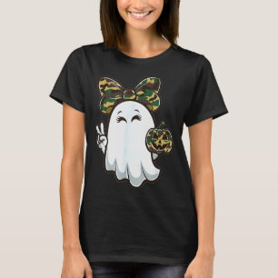 Funny Hello Hunting Season Halloween Camouflage Ca T-Shirt