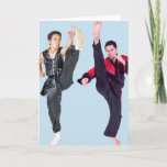 FUNNY HELLO MARTIAL ARTS KARATE GREETING CARD<br><div class="desc">HELLO "HI YA!" KARATE CARD</div>