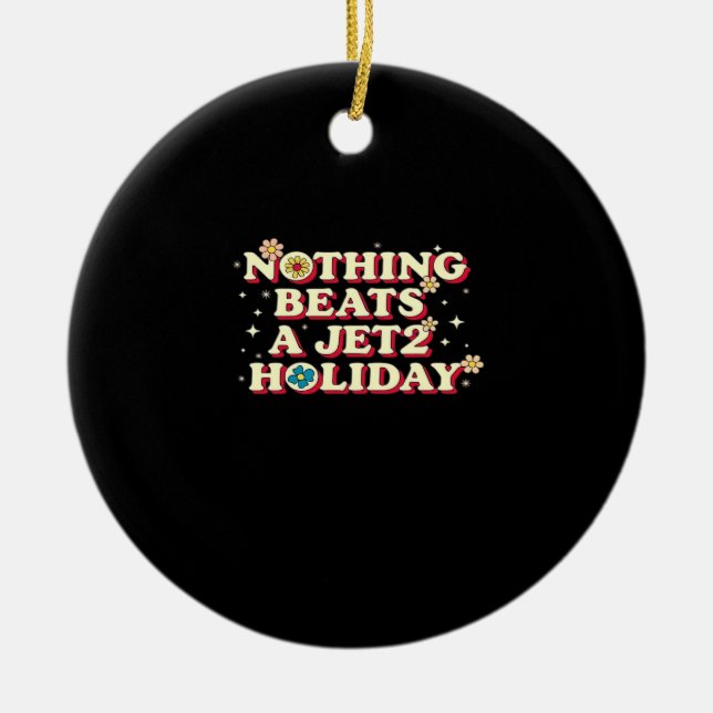 Funny Help  Ceramic Ornament (Front)