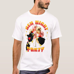 Funny Hen Night Party Chickens Design T-Shirt