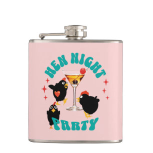 Funny Hens Night Party Funny Chicken Hip Flask