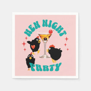 Funny Hens Night Party Funny Chicken Napkin