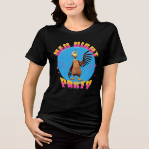 Funny Hens Night Party Funny Chicken  Tri-Blend Shirt
