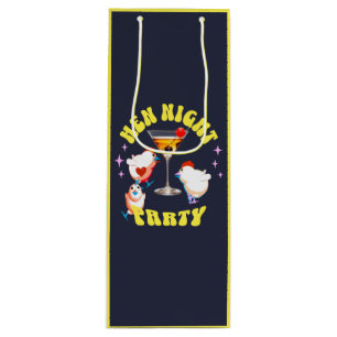 Funny Hens Night Party Funny Chicken Wine Gift Bag