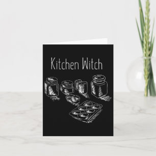 Funny Herbalist Kitchen Witch Halloween Cooking Ch Card
