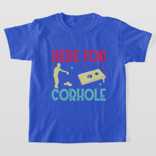 funny here cornhole word art T-Shirt