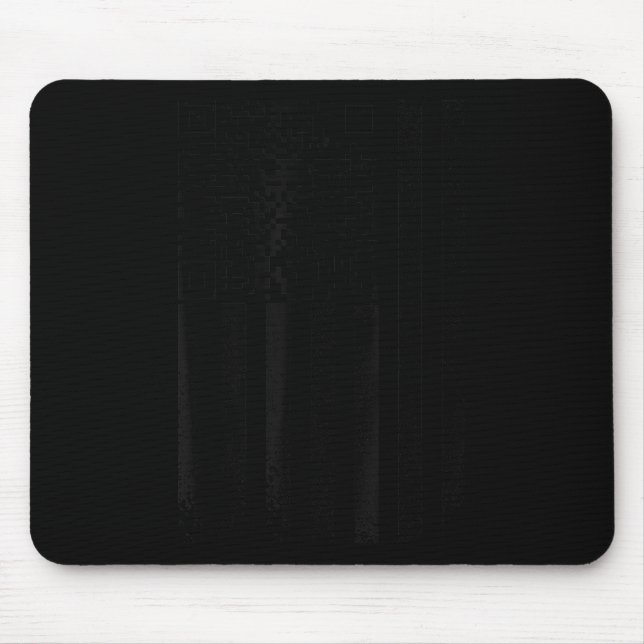 Funny Hes Back Trump Scan Code Qr, Distressed Amer Mouse Pad (Front)