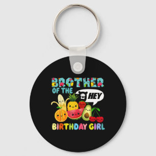 Funny Hey Bear Family Of The Birthday Girl Dancing Keychain