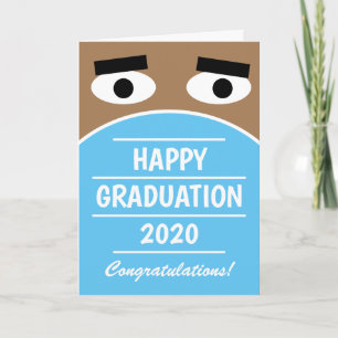 Funny High School Graduate Class of 2023 face mask Card