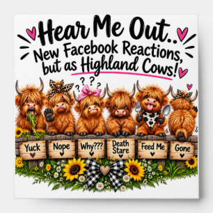 Funny Highland Cow Reactions Envelope