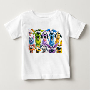 Funny Highland Cow with Coffee SVG – Cute Cartoon Baby T-Shirt