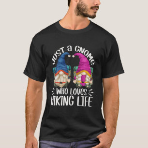 Funny Hiker Gnome Camping Couple For Mom Who Loves T-Shirt