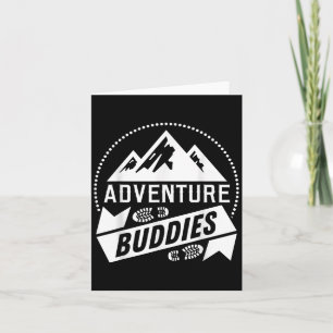 Funny Hiker Hiking Adventure Buddies Camping Card