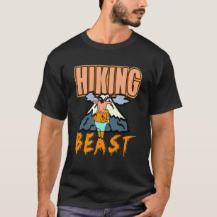 Funny Hiking Beast Deer Adventure Mountain Explore T-Shirt