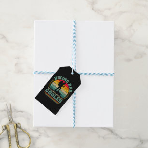 Funny Hiking Dad Like A Regular Dad Hiking Gift Tags