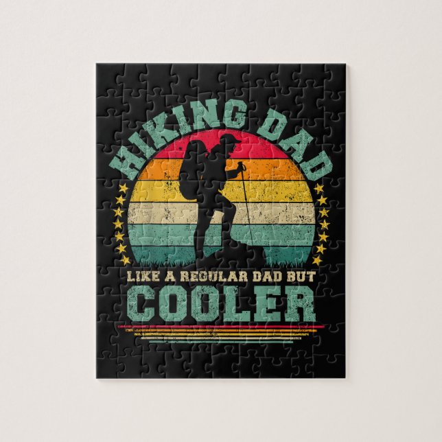 Funny Hiking Dad Like A Regular Dad Hiking Jigsaw Puzzle (Vertical)