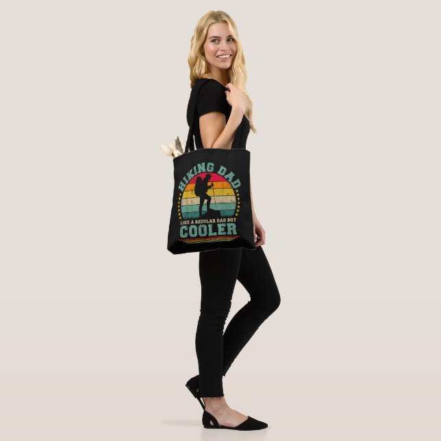 Funny Hiking Dad Like A Regular Dad Hiking Tote Bag (On Model)
