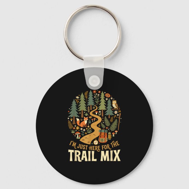 Funny hiking for women  keychain (Front)