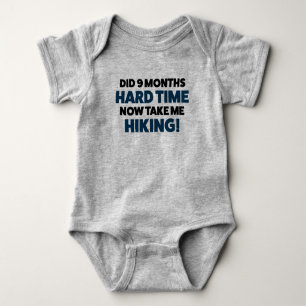 Funny Hiking Jersey Bodysuit for Baby