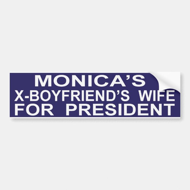 Funny Hillary Clinton for President Sticker (Front)