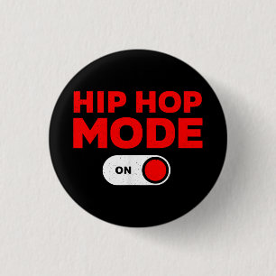 Funny Hip Hop Design For Men Women 90s Hip Hop Dan 1 Inch Round Button