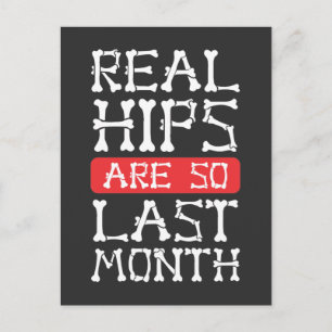 Funny Hip Replacement Bones Surgery Recovery Postcard