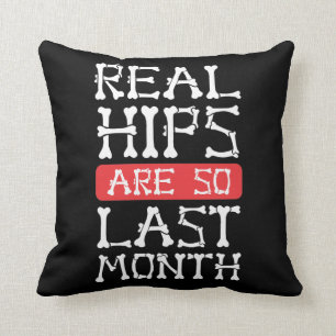 Funny Hip Replacement Bones Surgery Recovery Throw Pillow