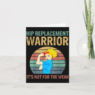 Funny Hip Replacement Warrior New Prosthetic Women Card
