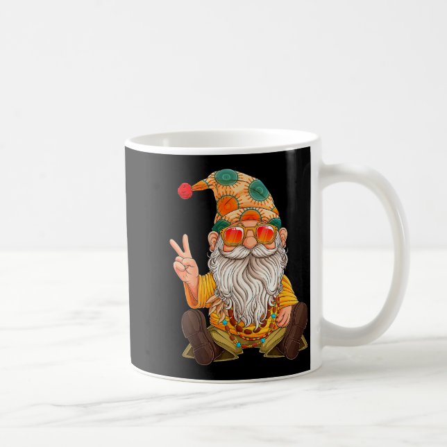 Funny Hipe Gnome Peace Sign Gnomes Lovers Men Wome Coffee Mug (Right)