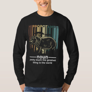 Funny Hippo Animals Vintage Funny Hippopotamus Def T-Shirt