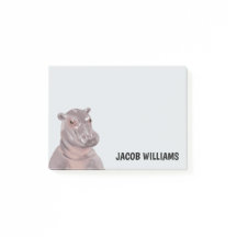 Funny Hippo Personalized Name  
