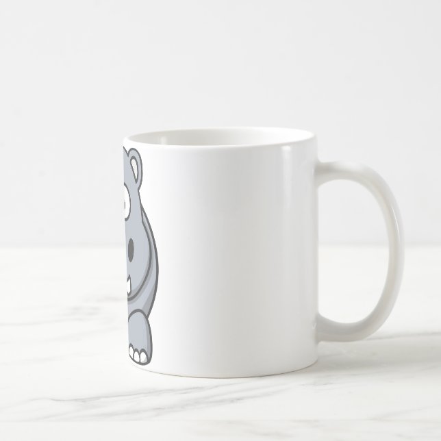 Funny hippopotamus coffee mug (Right)