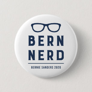 Funny Hipster Bernie Sanders for President 2020 2 Inch Round Button