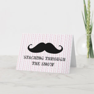 Funny hipster mustache holiday xmas mustaches