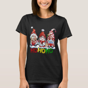 Funny Ho-Ho Gnomes Merry Christmas Family Matching T-Shirt
