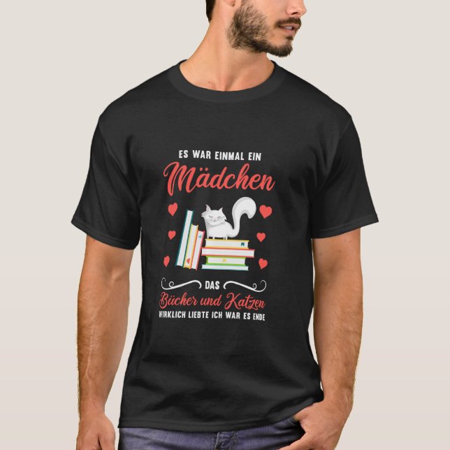 Funny Hobby Books Reading Cats Bookworm Reader T-Shirt (Front)