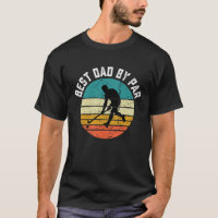 Funny Hockey Best Dad By Par Frisbee Father's Day 