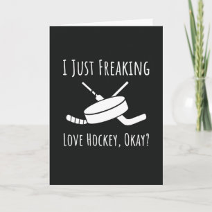 Funny Hockey Cards Canada Santa Claus Lover Player