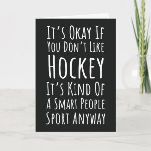 Funny Hockey Cards Sports Humour Quotes